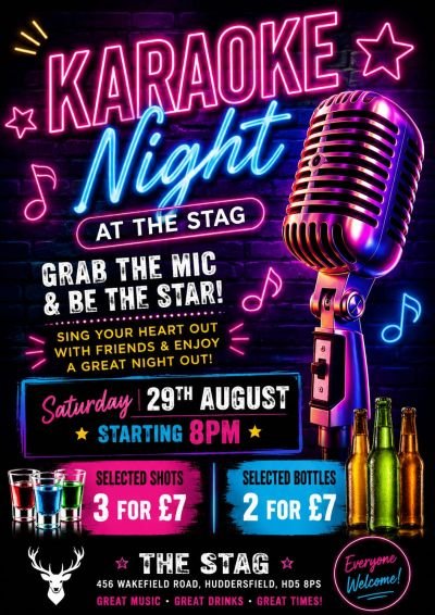 karaoke night at the stag